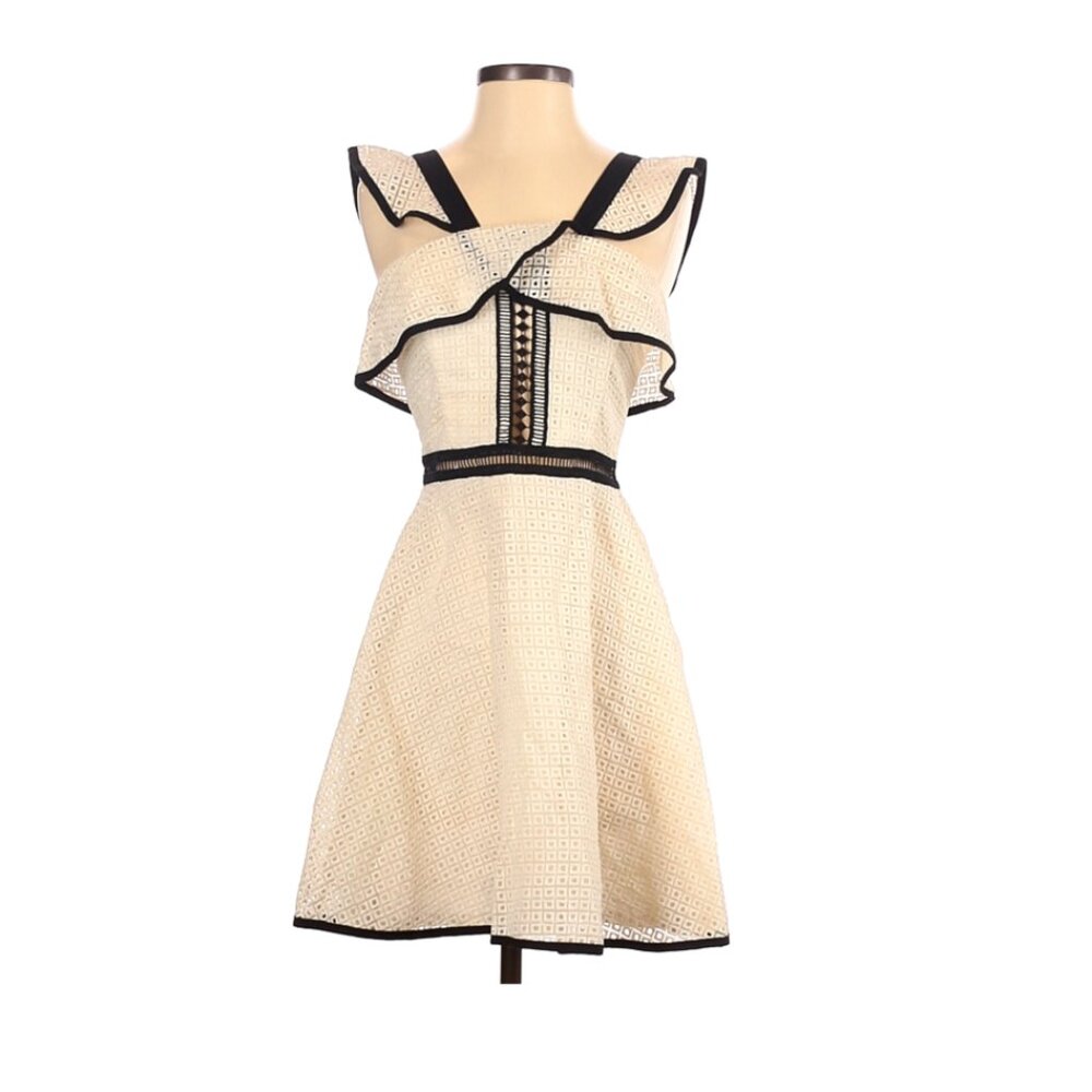 Eyelet Dress from Aqua - Similar to Self Portrait Peplum Top - Size S